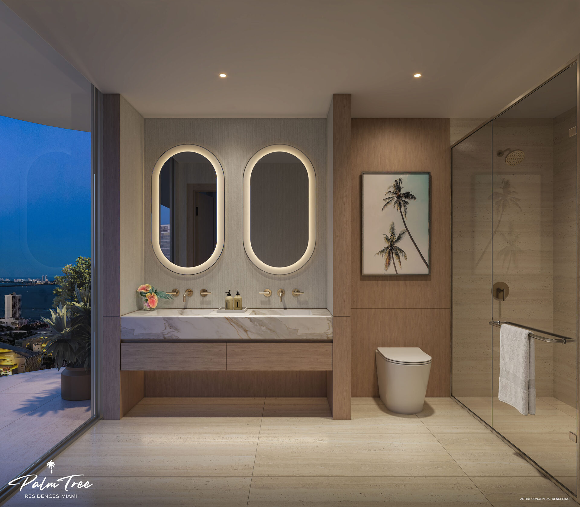 Spa-inspired primary bathroom with Waterworks fixtures